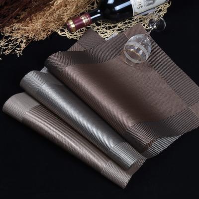 WHQ 4 Stück/Los Tischset Mode PVC Esstischmatte Untersetzer Schüsseluntersetzer Untersetzer wasserdichte Tischdeckenunterlage rutschfeste Unterlage