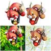 Hanging Garden Statue, Resin Sculpture Decoration Outdoor Lesser Panda Figurine