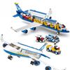 DIY Kreatives Flugzeug Luftfahrt Flughafen Modernes Flugzeug Bus Frachtflugzeug Flugzeug Baustein Spielzeug Lernspielzeug für Kinder