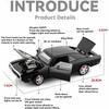 1:24 Scale Charger Hellcat Toy Sports Car Model Alloy Diecast Sound Light Pull Back Miniature Models Kids Collection Gifts