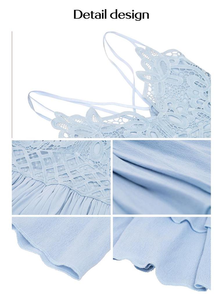 Diyun 2024 Spring/Summer Elegant European & American Women's Lace Suspender Top