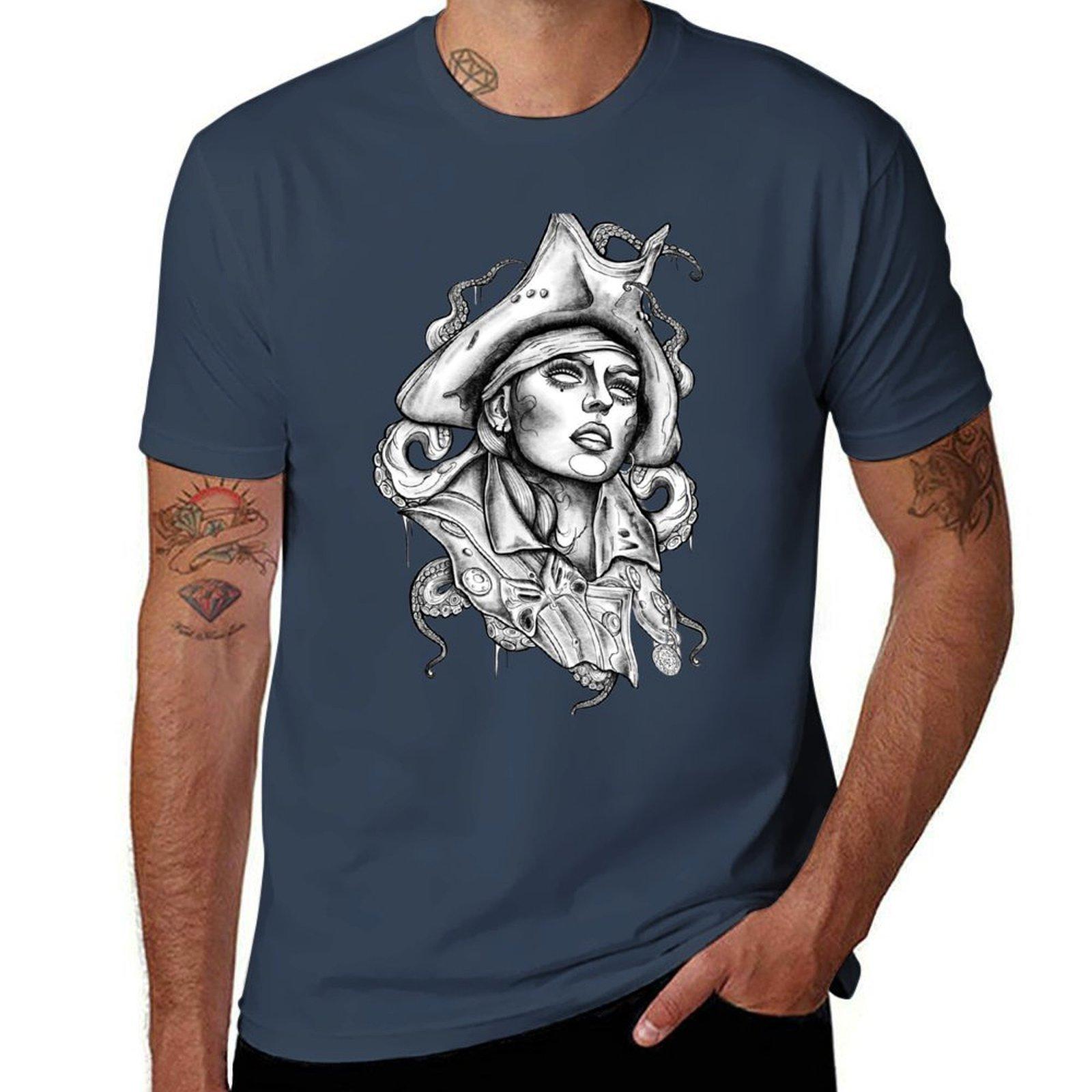 Seaunisexpirate Tshirt Large Size Basic Casual Tshirt S