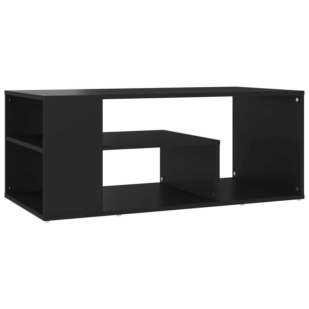  Coffee Table, Black, 100x50x40 Cm, Wood-based Material