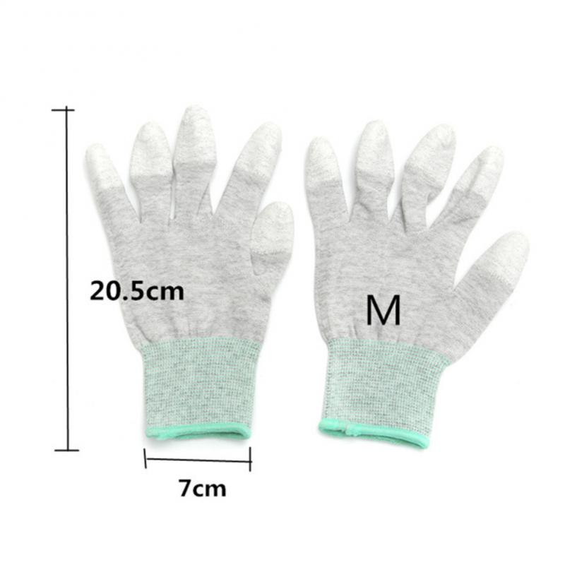 1~10PCS Anti Static Gloves Electronic Working Gloves Household Clean Knitted Gloves Non-slip Wear-resistant Industrial