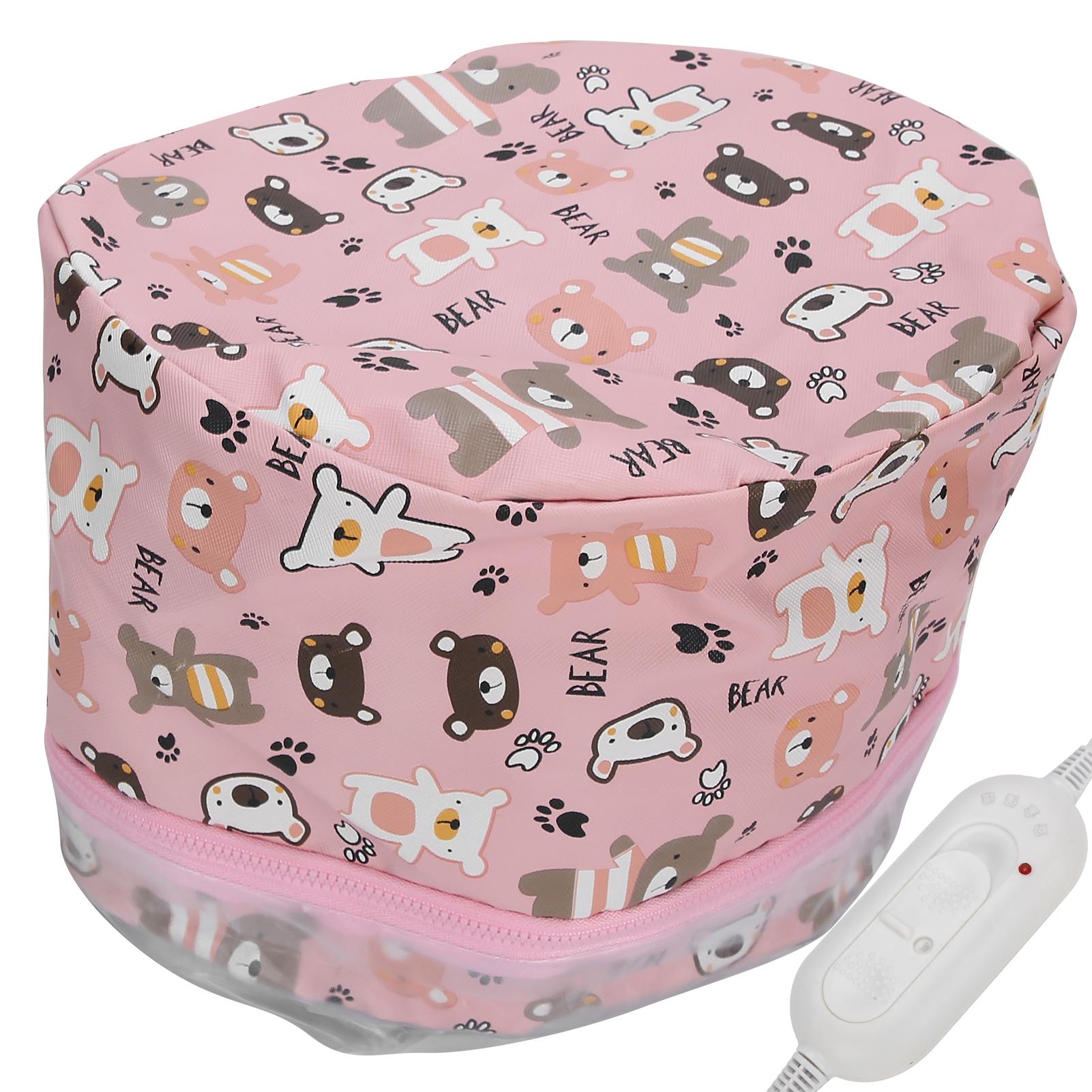 

Electric Hair Heating Cap Adjustable Oil Treatment Steamer Hat Detachable Hair Care Tool US