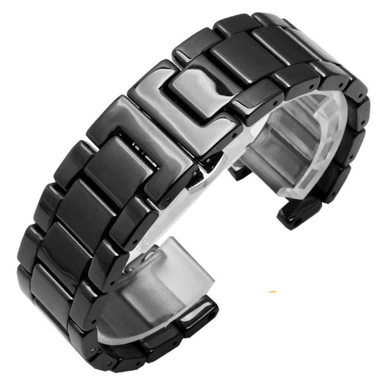high quality Ceramic watchband for GC watches band Notched ceramic bracelet fashion