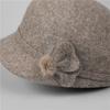 Autumn and Winter Women's Short Brim Cap In the Elderly Warm Wool Temperament Elegant Versatile Foreign Style Mother Hat