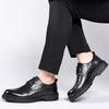 Men's Business Leather Shoes Gentleman casual style Work and office Outdoor street adult walking shoes suit Black brown