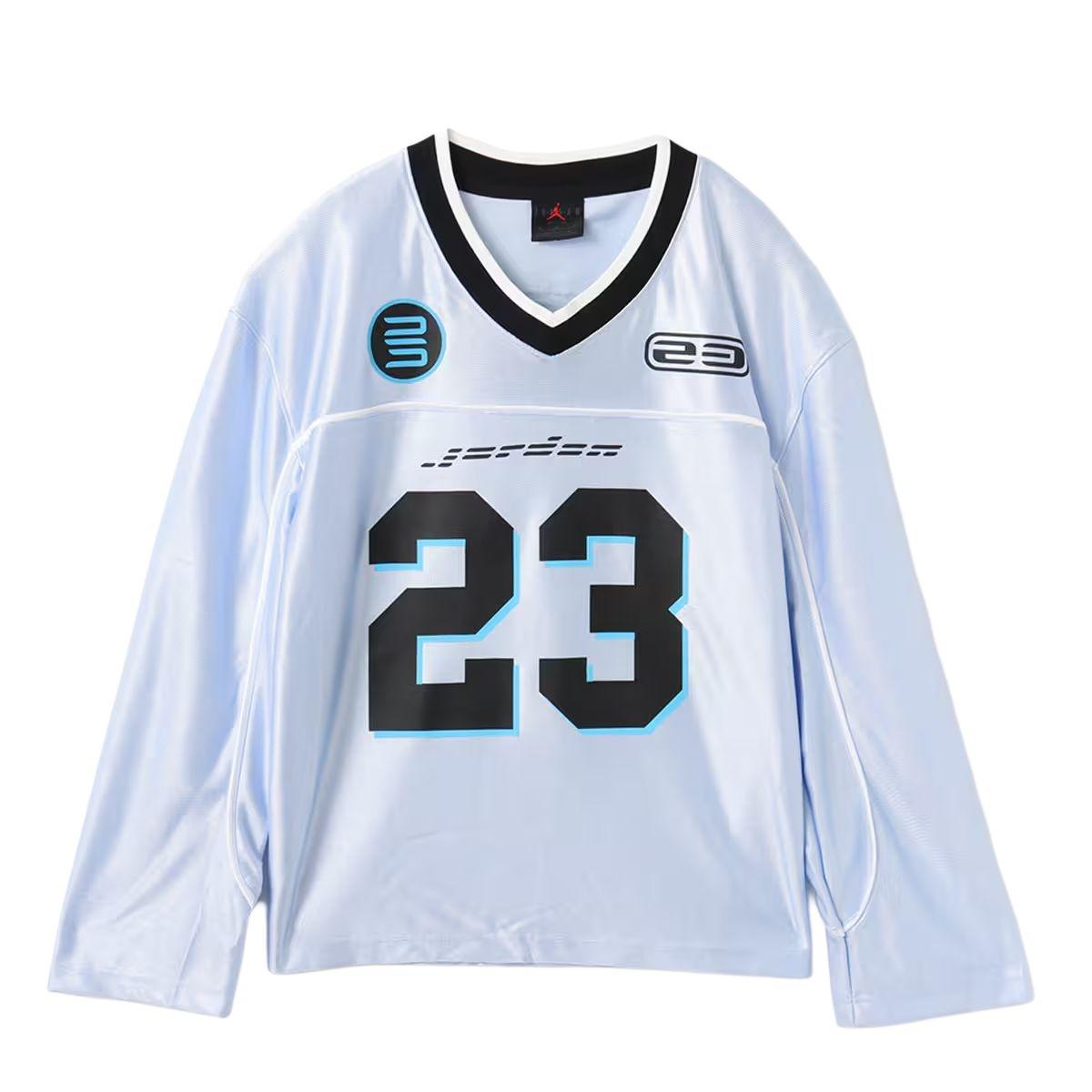 (WMNS) Air Jordan Long Sleeve Jersey Asia Sizing Hydrogen Blue Women s HF9460-407 M