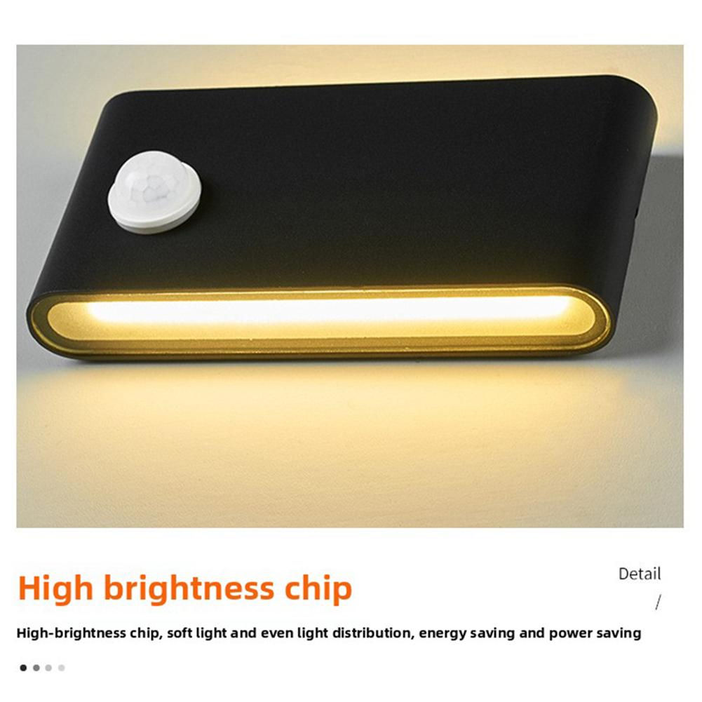 Modern LED Wall Light With Motion Sensor IP65 Waterproof & Weatherproof Dark Hallway And Staircase Safety