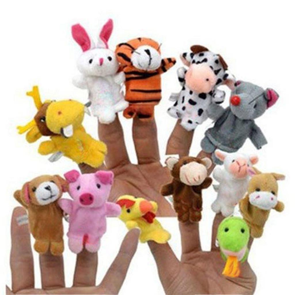 12 Chinese Zodiac Animal Finger Puppets 12 Chinese Zodiac Plush Toys Finger Puppets Children's Toys