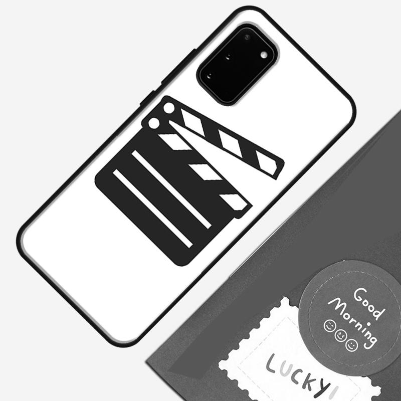 Cute Film Movie Clapper Board Phone Case For Samsung Galaxy S25 S26 Ultra S20 S21 S22 S23 S24 Plus S9 S10 S25 FE Cover Shell