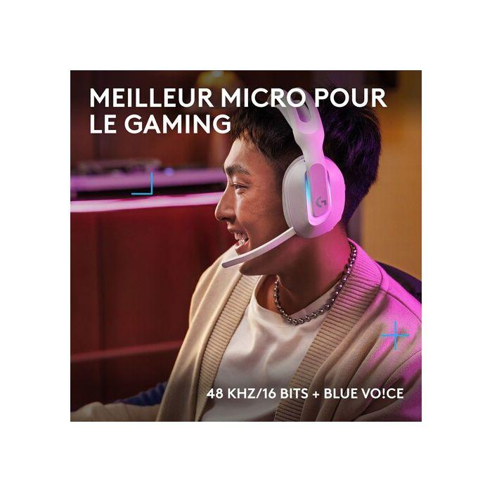 Casque PC Logitech G522 LIGHTSPEED Gaming Sans Fil - Blanc