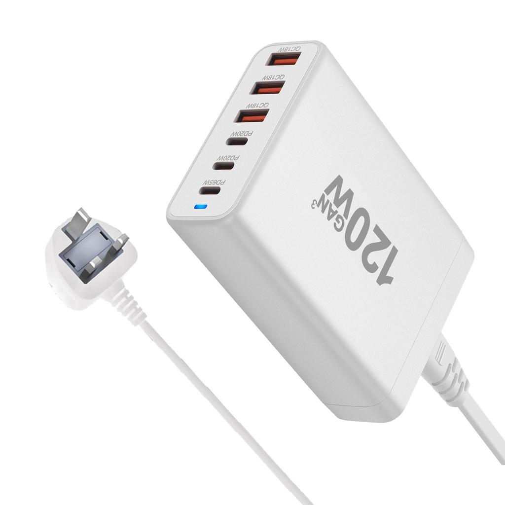 200W Multi-Port Desktop GaN Charger with 4C2A Direct Charging