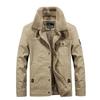 Men's Cotton Jacket, Thickened Fleece Jacket, Loose Winter Cotton Coat