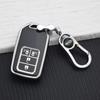 4 Buttons Car Key Case Cover for Honda CR-V Accord Civic Fit HR-V Odyssey Elysion Stepwgn Pilot TPU Key Protector Key Chains