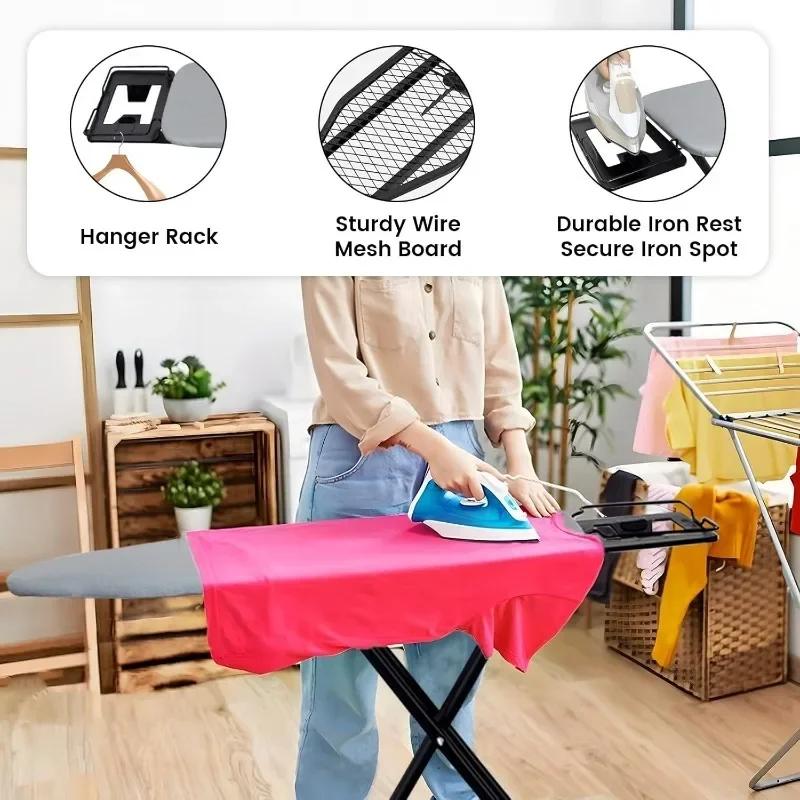 Portable Folding Ironing Board MultiFunction Hardware Series Ironing Board Home Accessories Folding Ironing Board 110x31x86cm