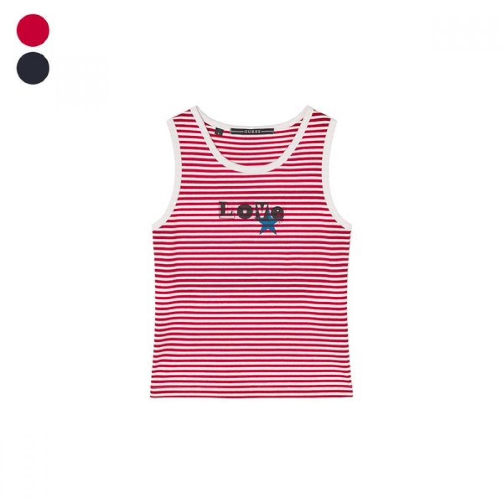 

Guess Women Sleeveless Neck Color Block Stripe Oq2k5459 Red (RED)/S (55)