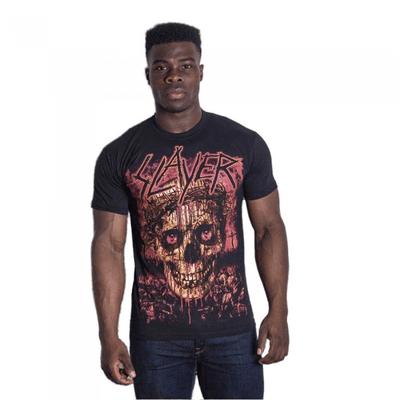 Camiseta masculina unissex com caveira coroada Slayer