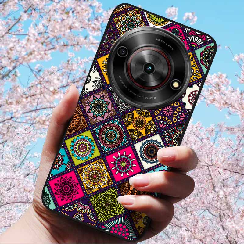 For ZTE Blade A75 5G 6.6" Cases 3D Relief Flower Soft Silicone Luxury Cover for ZTE Blade A75 5G 3D Phone Cases ZTE Blade Z2357N