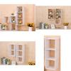 Contemporary Wooden Wall Shelf With Modular Grid Design For Bedroom Storage And Decor