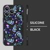 Colorful Leaves Case For iPhone 17 Pro Case for iPhone 17 16 15 14 13 17 Pro Max 16e 15 16 Plus Shockproof TPU Silicone Lanyard Phone Cover