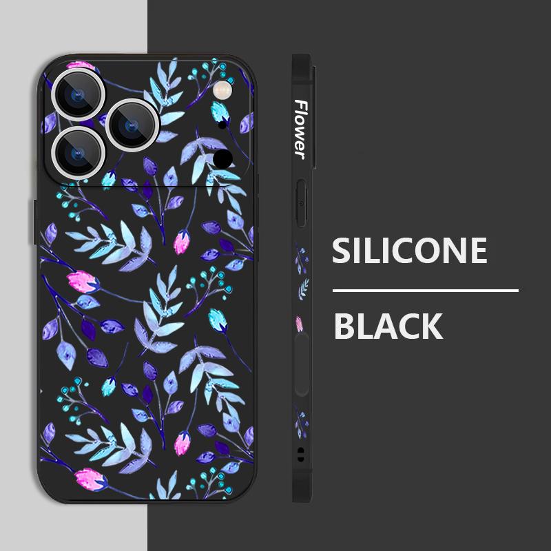 Colorful Leaves Case For iPhone 17 Pro Case for iPhone 17 16 15 14 13 17 Pro Max 16e 15 16 Plus Shockproof TPU Silicone Lanyard Phone Cover