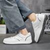 New Mens Casual Shoes White Grey Platform Student Sneakers Outdoor Breathable Sport Shoes Lightweight Running Shoes Tennis Shoes