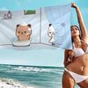 Cartoon B-Bubu Dudu Microfiber Blanket Quick Drying Beach Towels Oversized Printing Super Absorbent Pool Towel Blanket