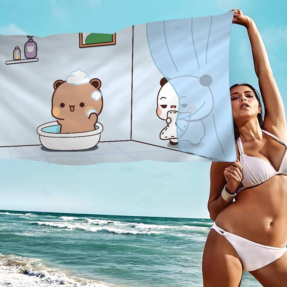 Cartoon B-Bubu Dudu Microfiber Blanket Quick Drying Beach Towels Oversized Printing Super Absorbent Pool Towel Blanket