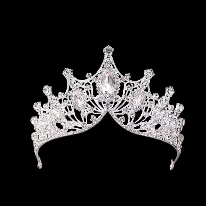 Bridal Crown Headband Headband Wedding Korean Style Birthday Adult Gift Crystal Crown Princess Dress Hair Accessory