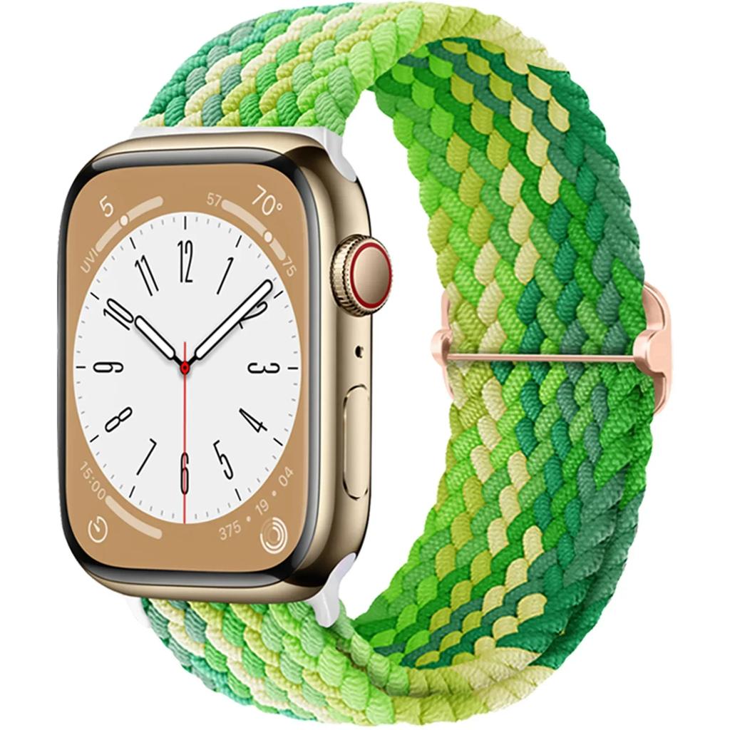 Braided Solo Loop For Apple Watch Ultra Band 40mm 44mm 41mm 38mm 49mm 45mm Elastic Nylon Bracelet iWatch Series 9 8 7 3 Se Strap