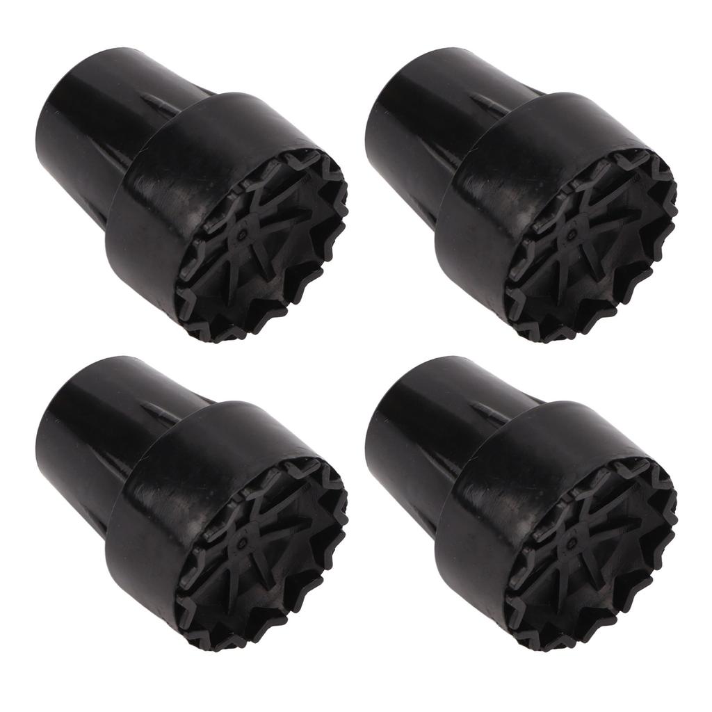 4pcs Rubber Crutch Tip Set Professional Portable Replacement Cane Tip Accessory for Elderly 0.9 Inch