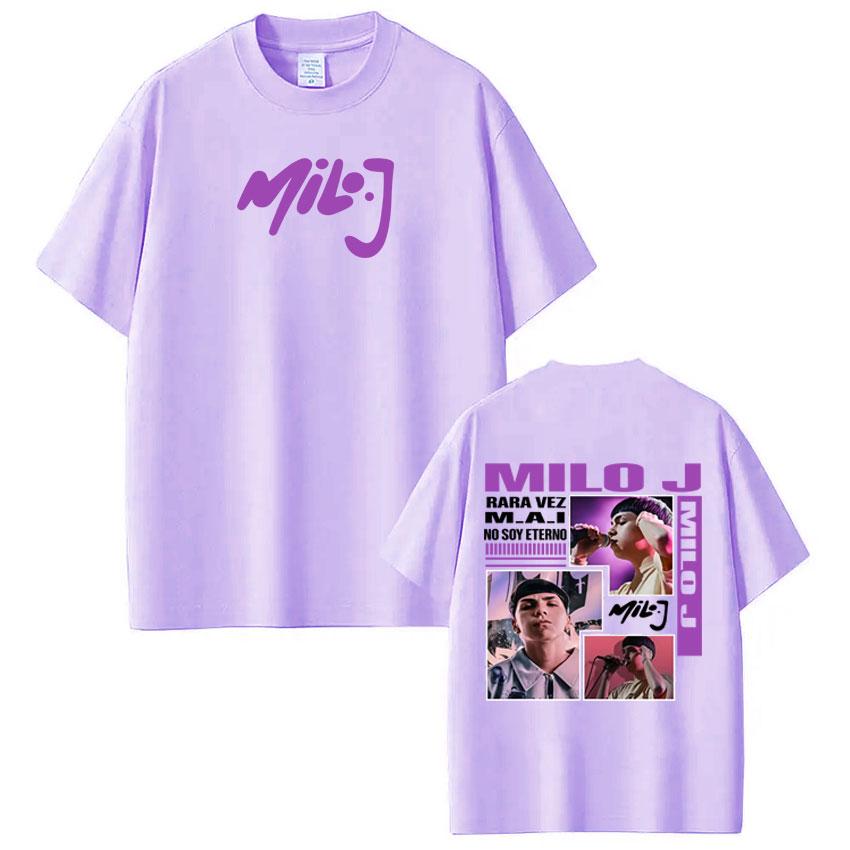 

Rapper Milo J 166 Album 2025 Tour Merch T Shirt Men Women Hip Hop Tshirt Cotton Oversized Short Sleeve Oversized Loose Tshirts 4XL