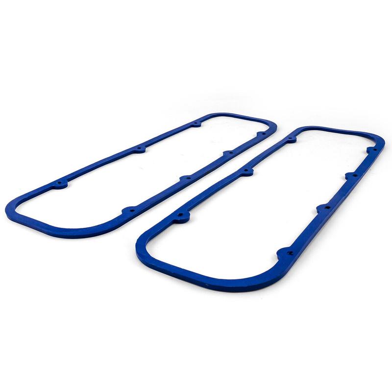 2Pcs Engine Valve Cover Gasket Seal Fit for Chevrolet Chevy BBC 396 427 454 472 502 Blue Rubber