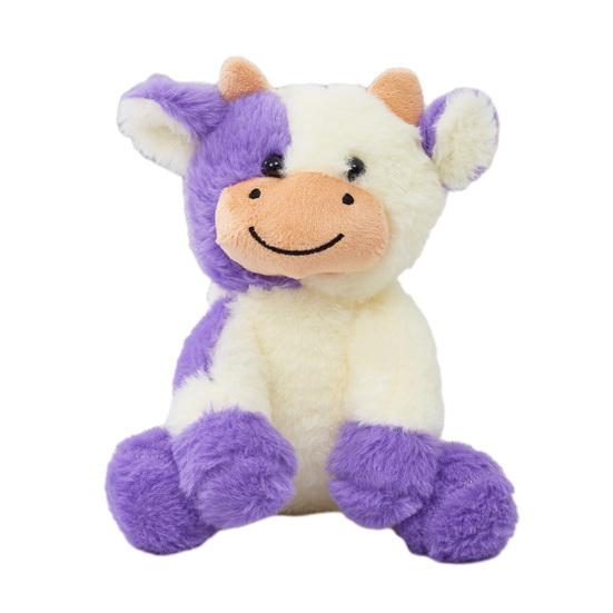 Cow Plush Stuffed Animal Toy 9 Inch Cow Plush Keychain Fluffy Cow Portable Stuffed Toy Perfect Birthday Gift