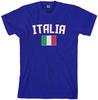 Threadrock Herren Italien Flagge T-Shirt Italien Rom Italienischer Fußball