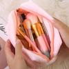 Solide Fell Kosmetik Aufbewahrungstasche Großer Organizer Handtasche Damen Reißverschluss Make-up Schreibwaren Federmäppchen Reise Make-up Toilettenartikel HZB05