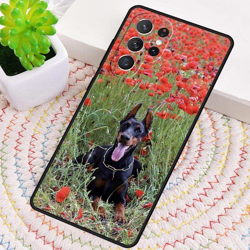 Animals Doberman Dog Phone Case for Samsung Galaxy Note 10 Pro S26 Ultra S23 S24 FE S25 S21 S22 PLUS Shockproof Cove