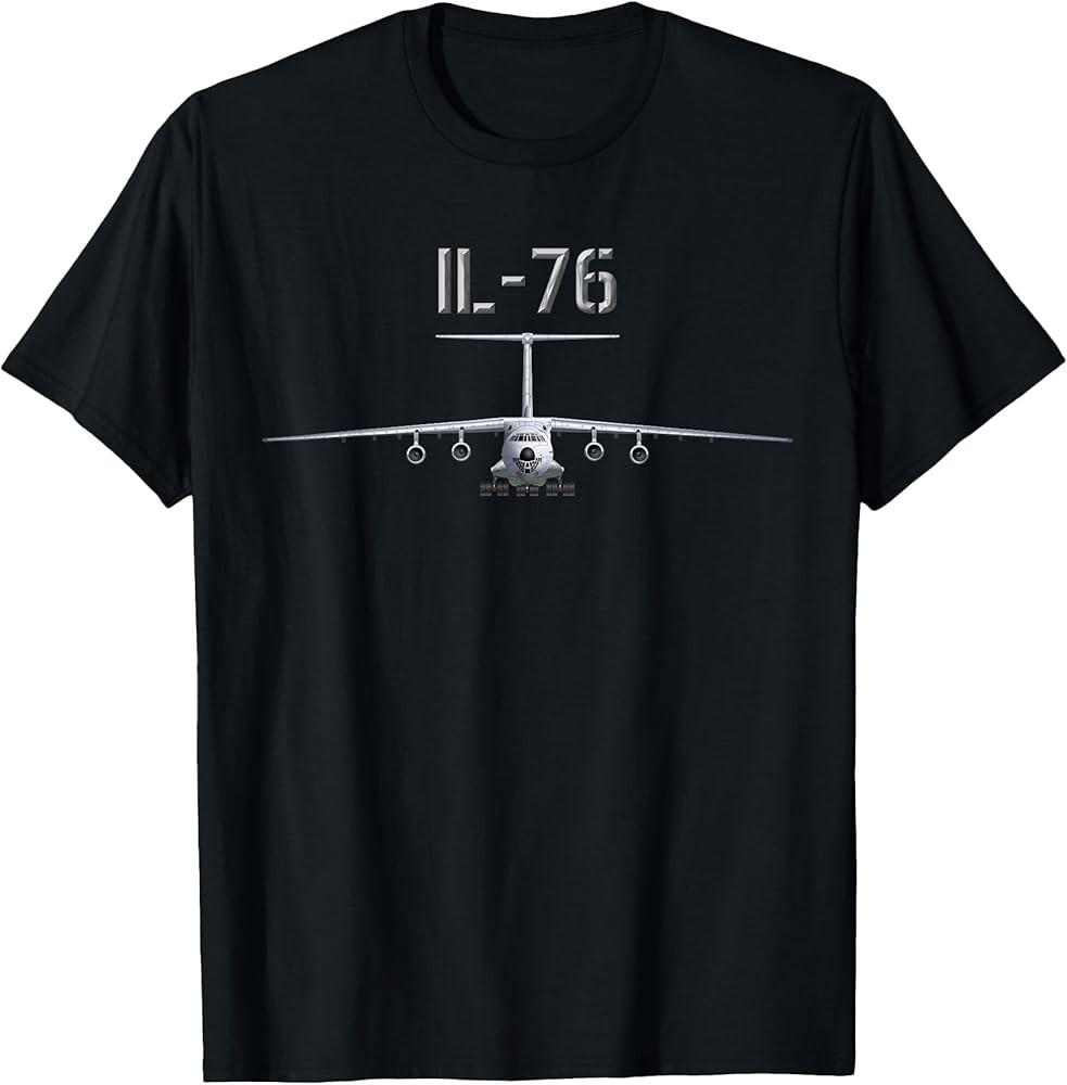 Heavy transport aircraft Ilyushin Il-76 T-Shirt Unisex T-Shirt M