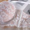 Women Sexy Lace Push Up Bra Small Chest Gathered Soft Steel Ring Anti Sagging Adjustment Half Cup Bra Underwear