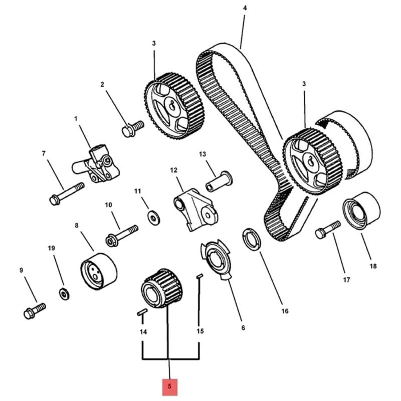 Crankshaft Gear Sprocket with Spacer for Montero 3.0L 3.5L 3.8L MD184894 MD185237 MD184291