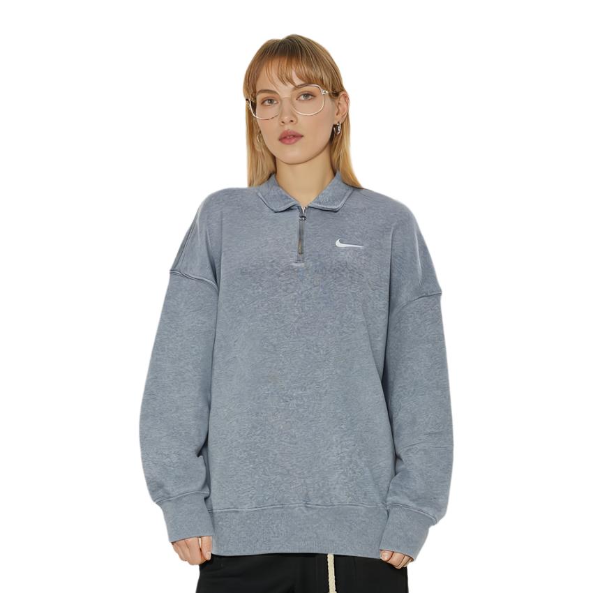 New Nike Sportswear Phoenix Fleece Women's Oversized 1/4-Zip Polo FZ3208-063