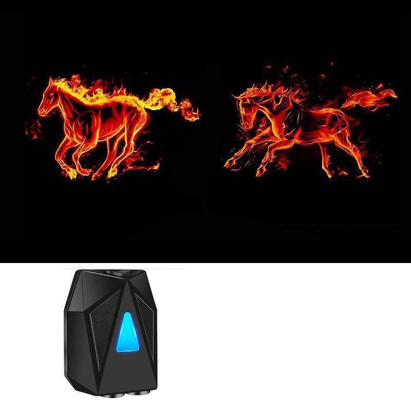 LED Car Door Dynamic 3D Cartoon Projection Light Door Atmosphere Projection Light USB Charging Wireless Welcome Decorative Light