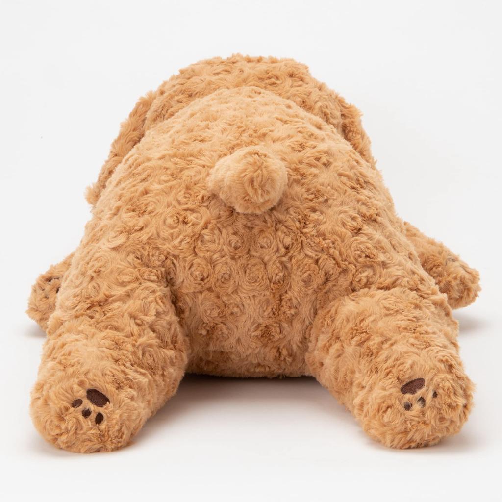Livheart Sleepy Animals Toy Poodle Medium Size Fluffy and Squishy Plush Dog Body Gift Mocha, (Approx. 53cm), Pillow, 85450-15
