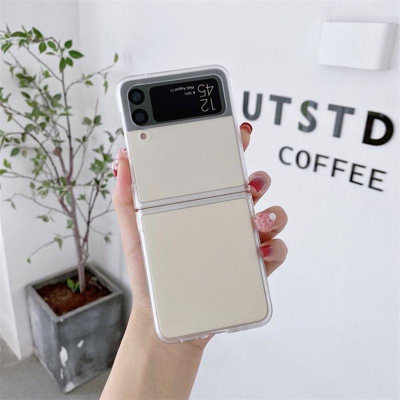 

Cute Cherry Kawaii Fruit Fresh Transparent Phone Case for Samsung Galaxy Z Flip 6 5 Cases Hard PC Back Cover for ZFlip 3 4 5 6 Samsung ZFlip 4