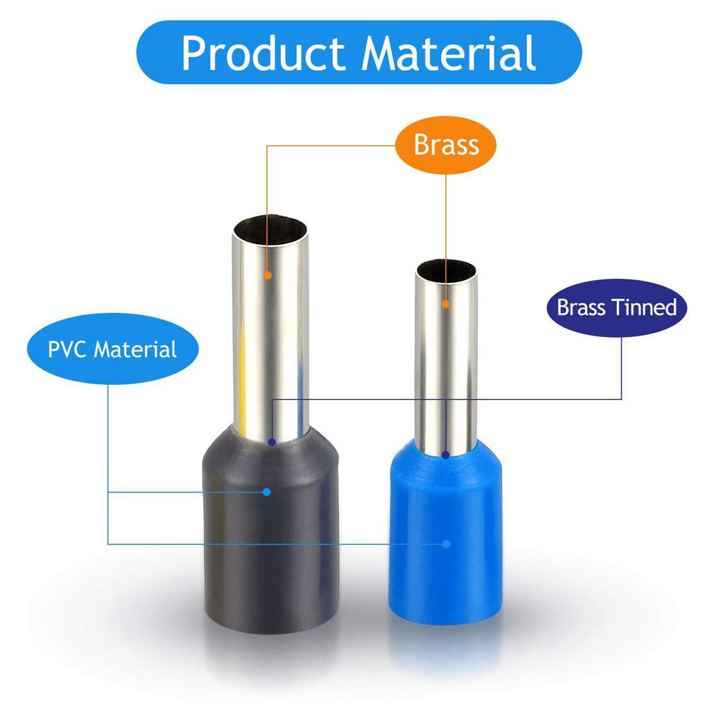 440pcs Ferrule Crimping Tool Wire Ferrule Kits Terminal Connector Sleeves Prevent Wire Bifurcation
