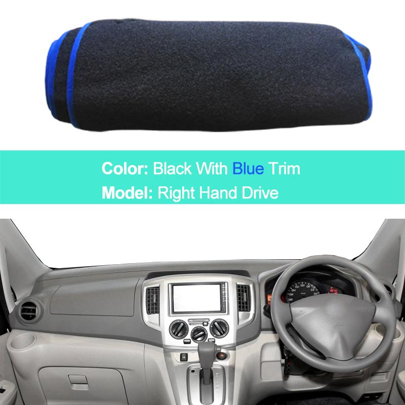 For Nissan NV200 2010 - 2018 LHD RHD 2 Layers Car Dashboard Cover Carpet Cape Rug Pad Carpet Dashmat Sun Shade Pad 2017 2016