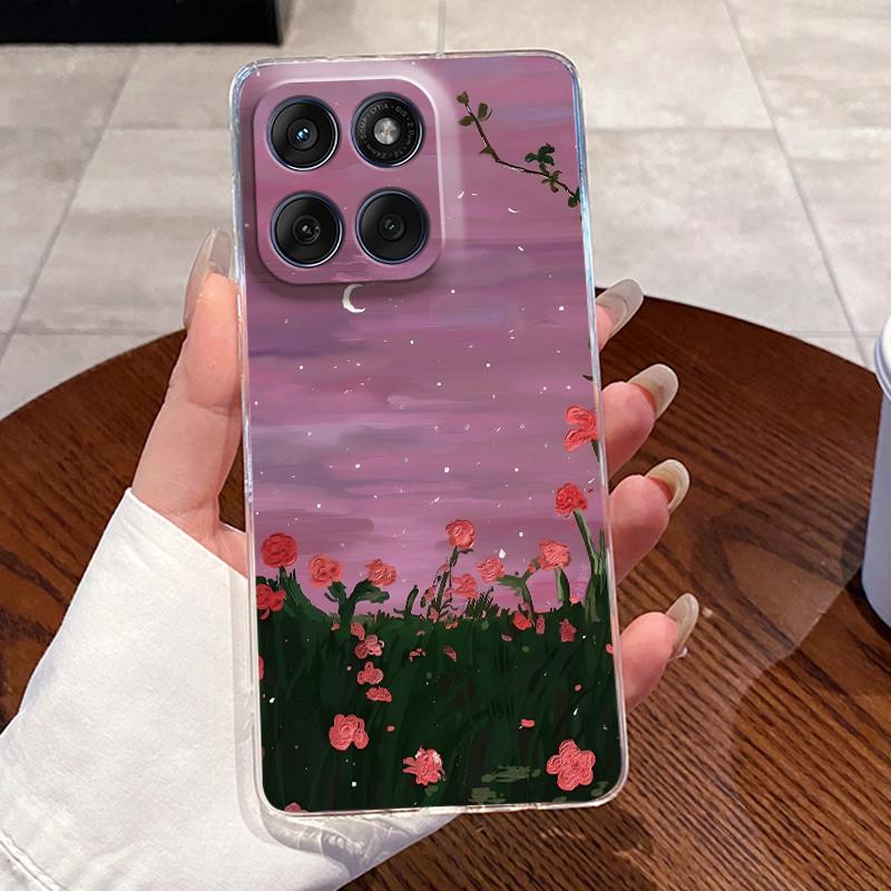 Casing For Motorola Edge 60 Fusion Pro 60s Aesthetic Fashion Cute Cat Astronaut Soft Silicone Back Cover Transparent Phone Case