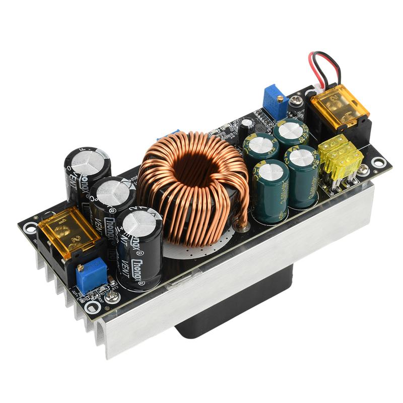 1800W 40A DC-DC Boost Converter Step Up Power Supply Module DC14-60V to 14-90V or DC14-85V to 14-120V Adjustable Voltage Charger